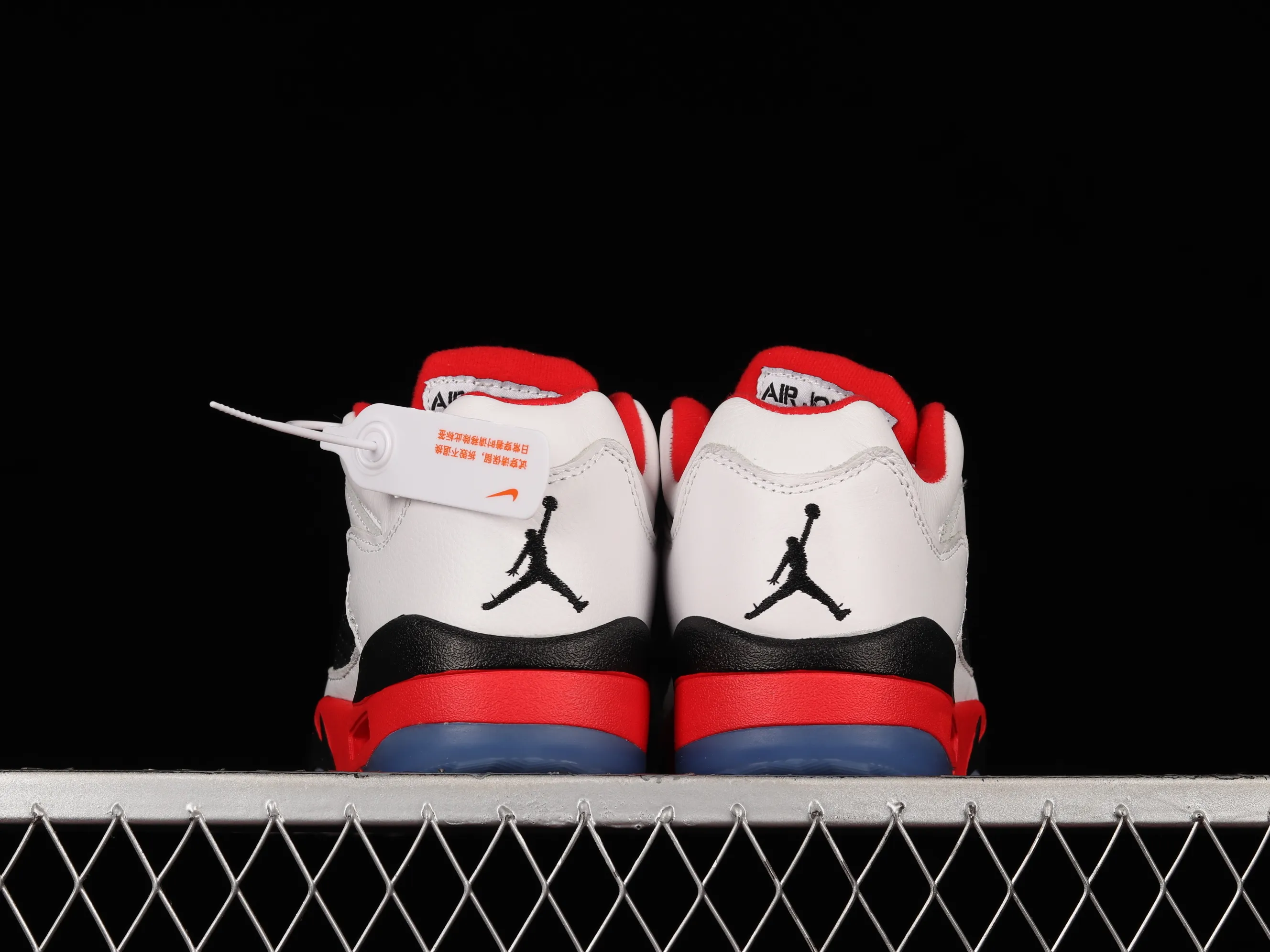 All categories Air Jordan Jordan series basketball shoes Air Jordan 5 Air Jordan 5 Low "Fire Red" AJ5 Joe 5 classic white and red low-top basketball shoes 314338-101